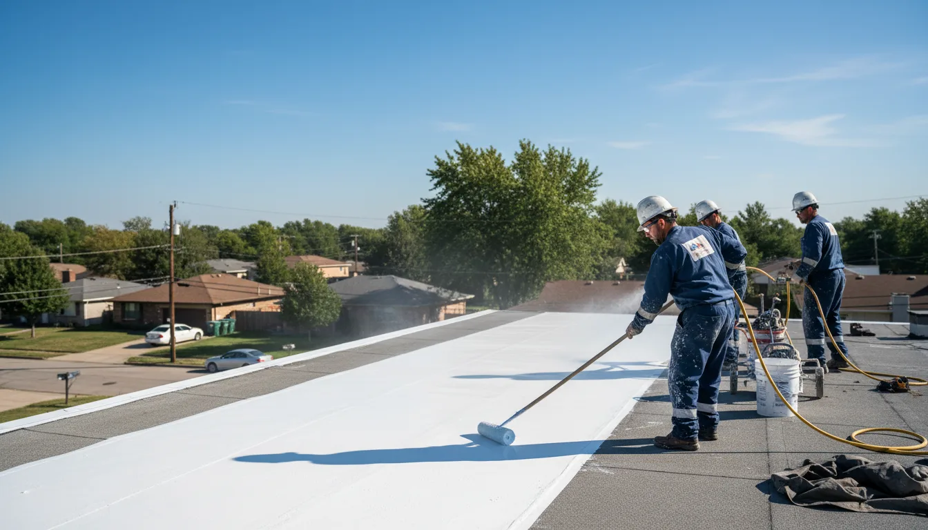 Commercial roof coating in Smithton, PA near me